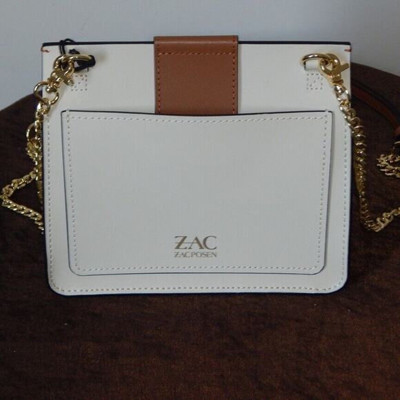 ZAC ZAC POSEN BIBA Leather Flap Convertible Chain Multi Color Crossbody Bag NWT - Picture 7 of 13
